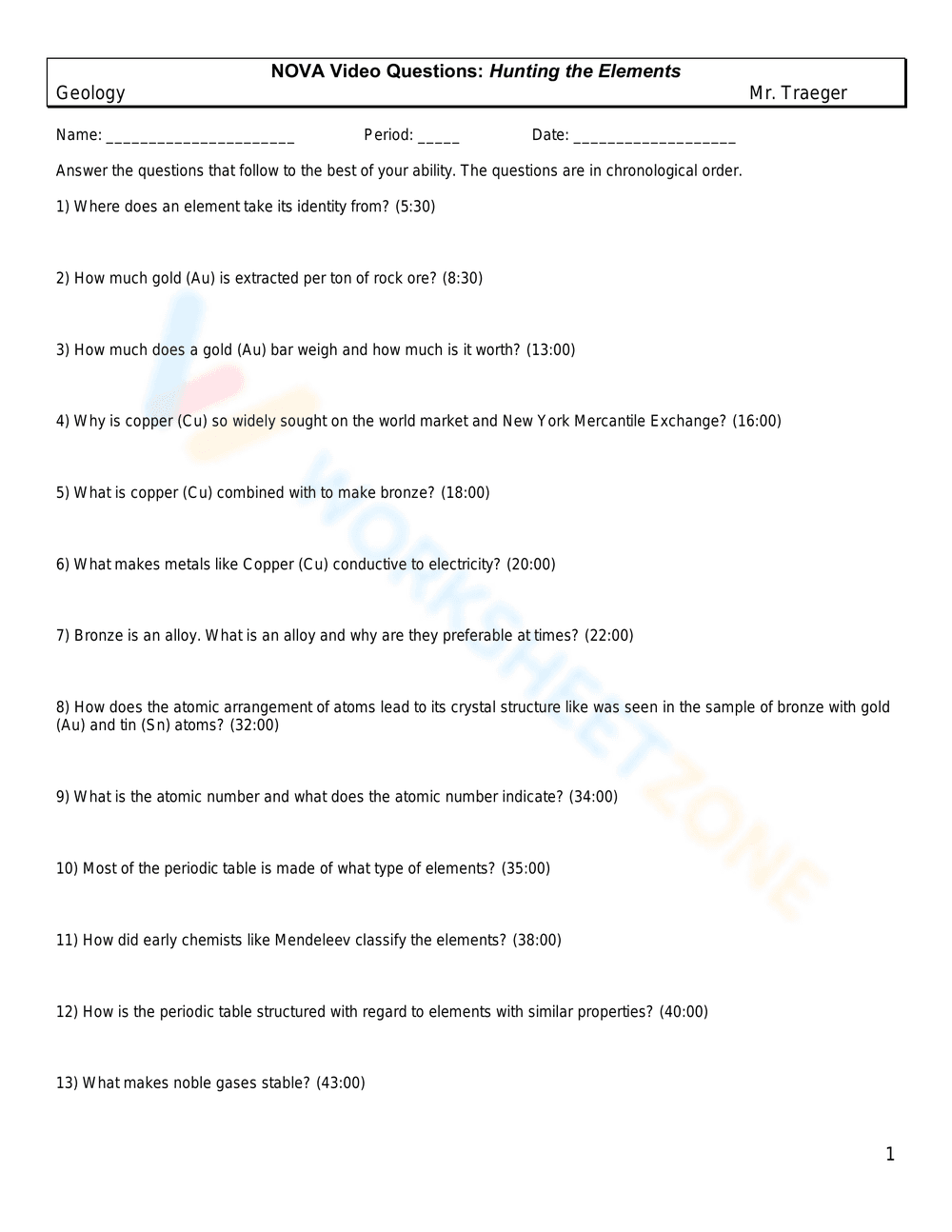 Hunting the Elements 3: Advanced Chemistry Concepts - Page 1