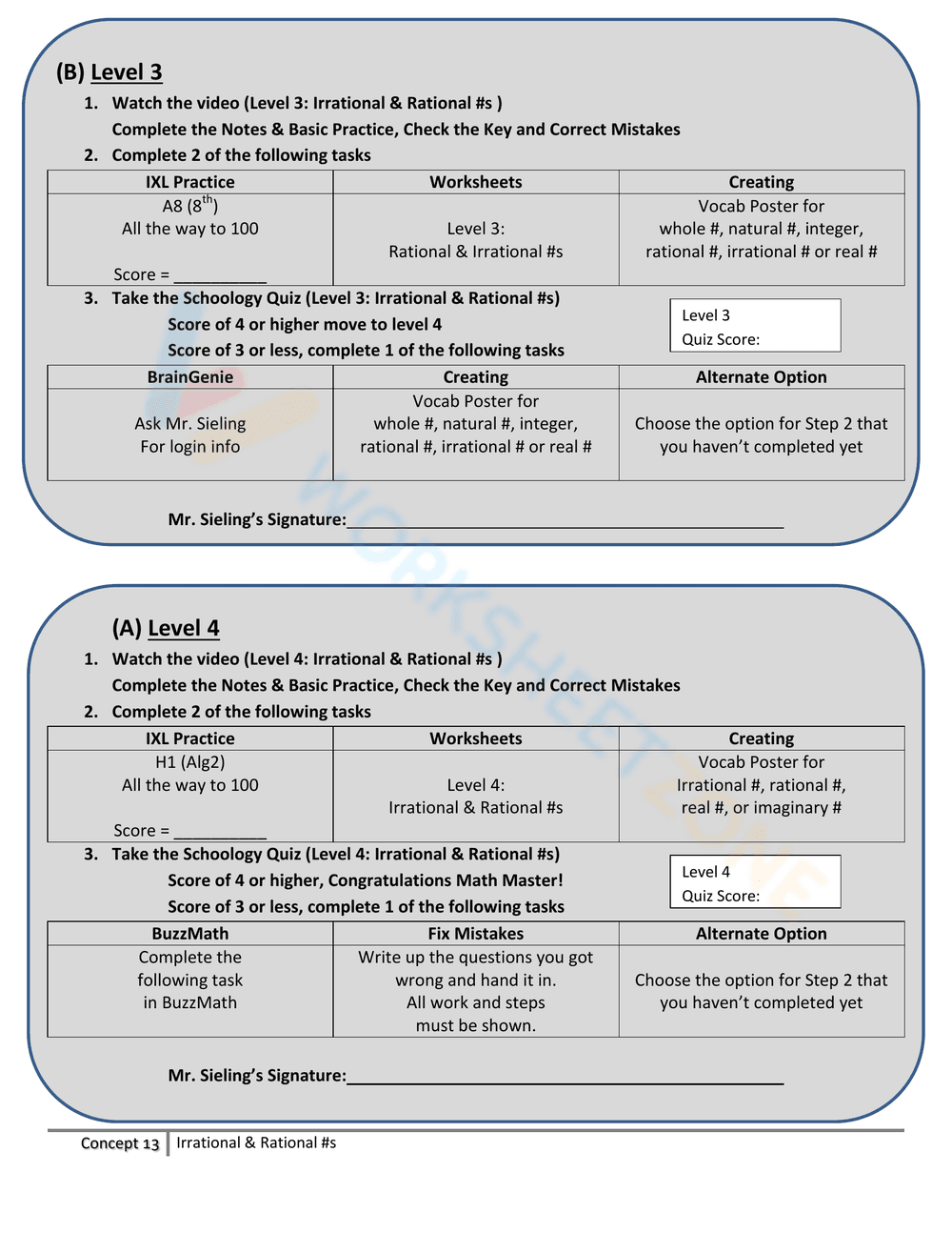 Rational & Irrational Numbers - Page 2