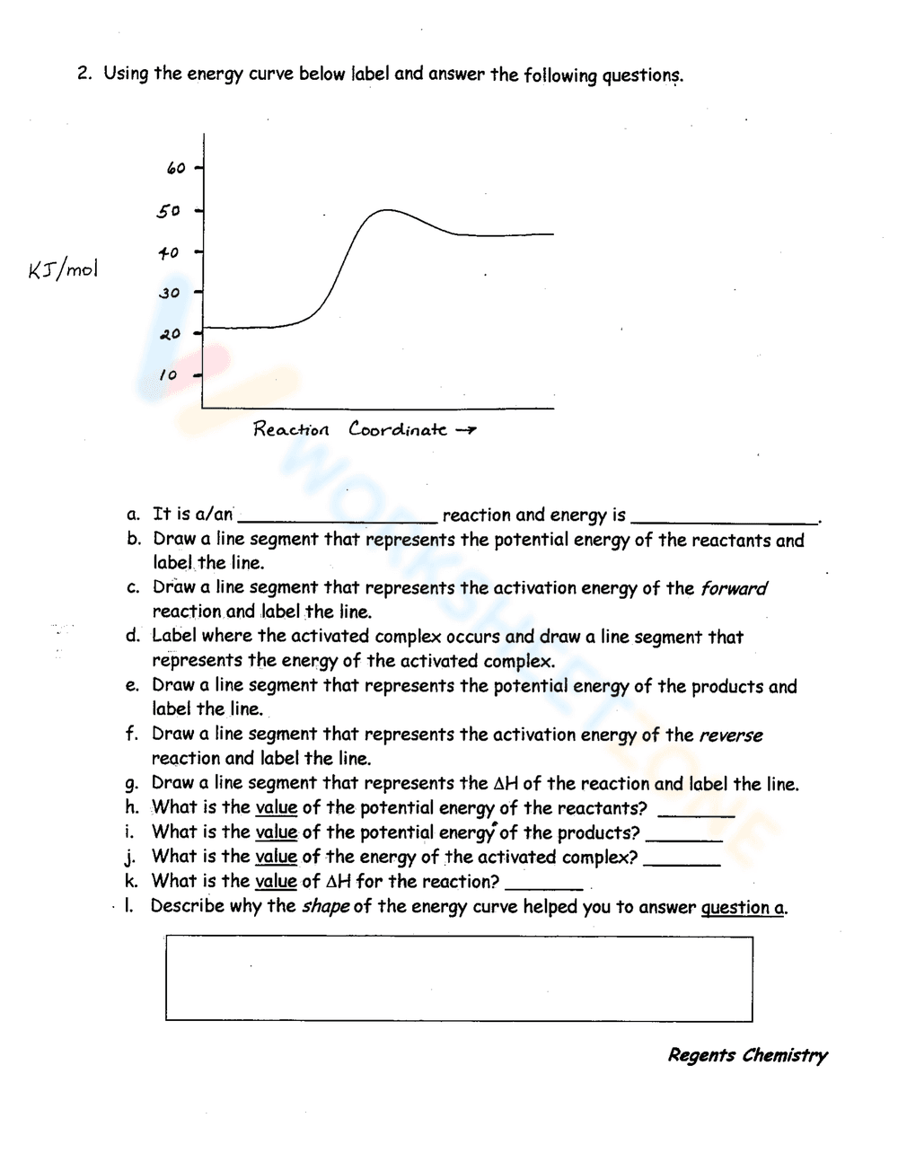 Practice Potential Energy Diagram Skills - Page 2