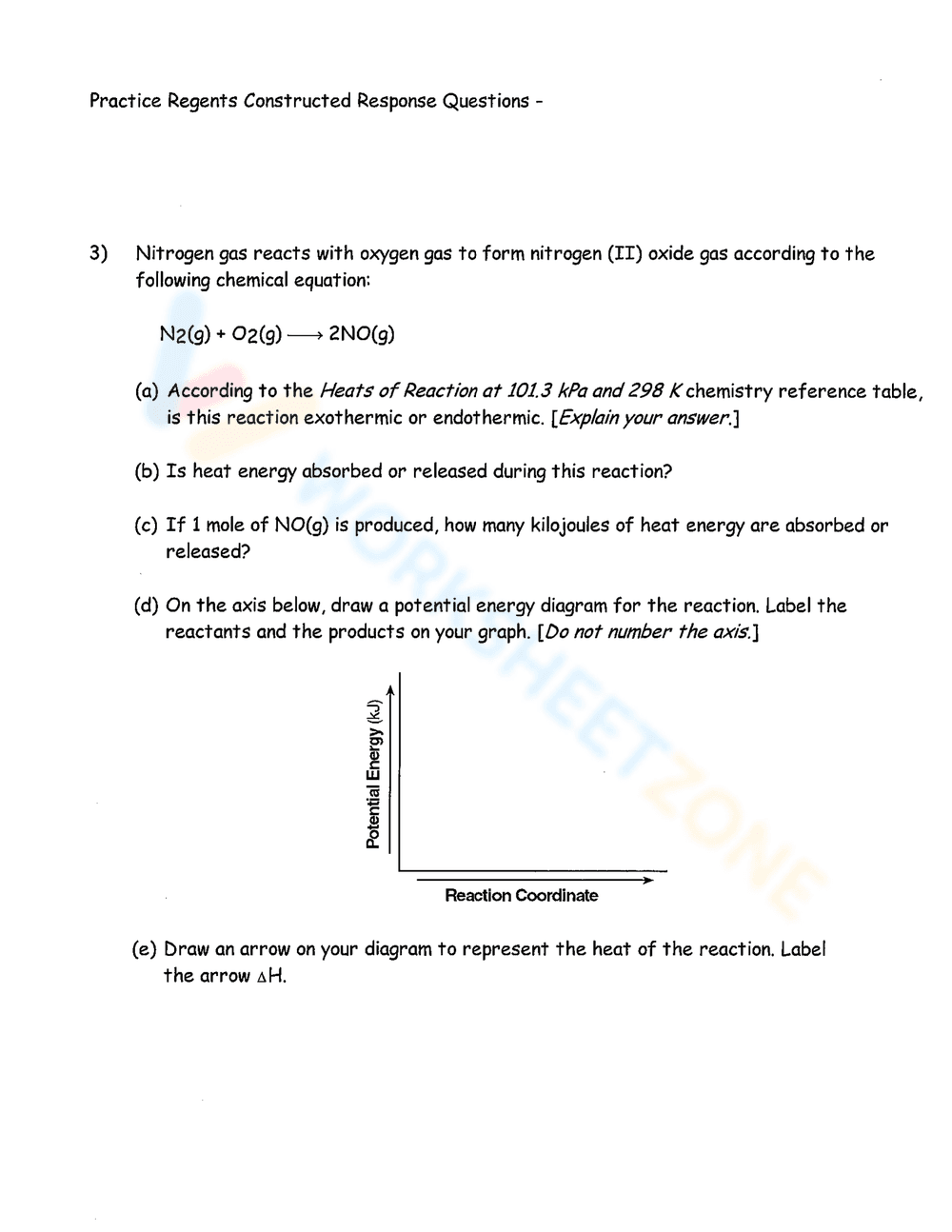 Practice Potential Energy Diagram Skills - Page 3