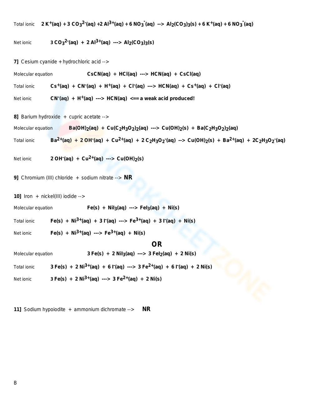 Understand Net Ionic Equations - Page 2
