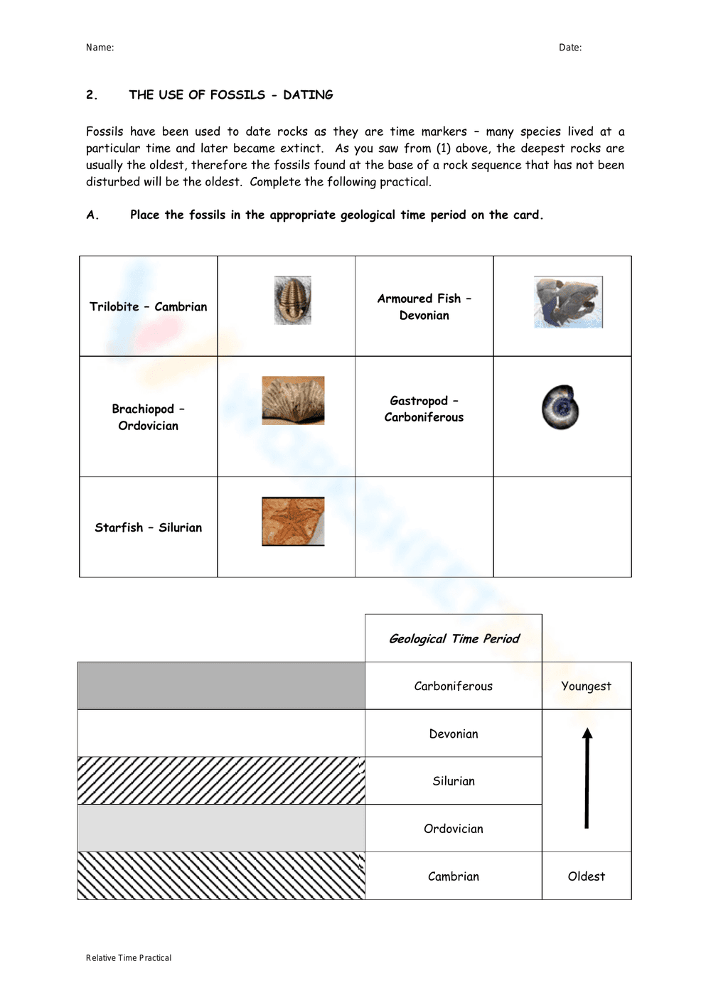 Understanding Relative Dating - Page 2