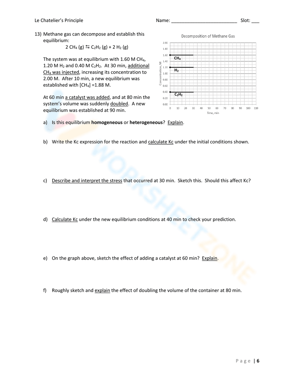 Le Chatelier's Principle Practice - Page 6