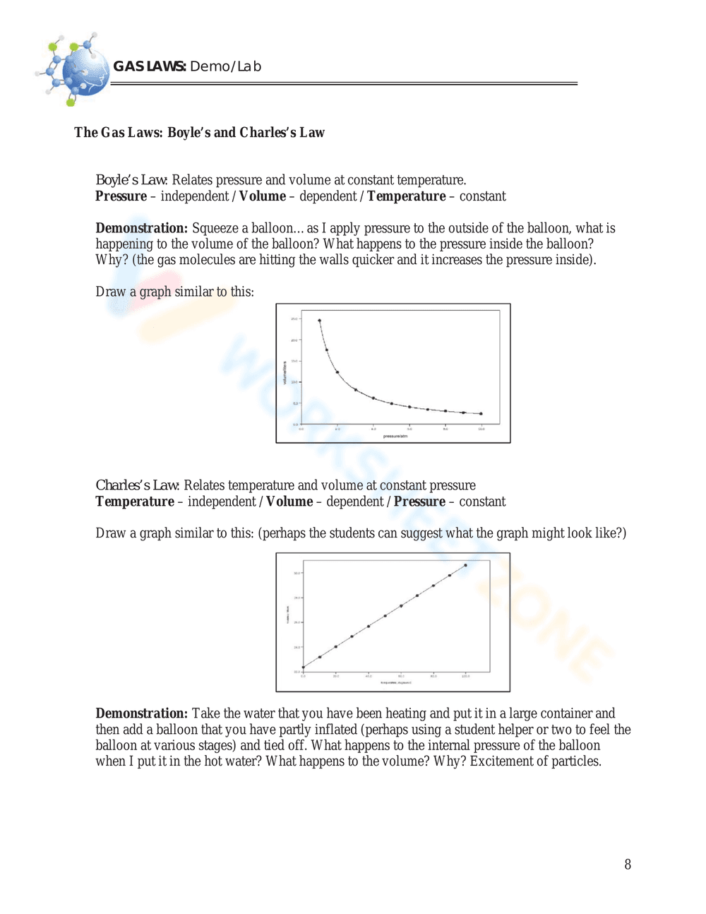 Advanced Charles's Law Worksheet - Page 8
