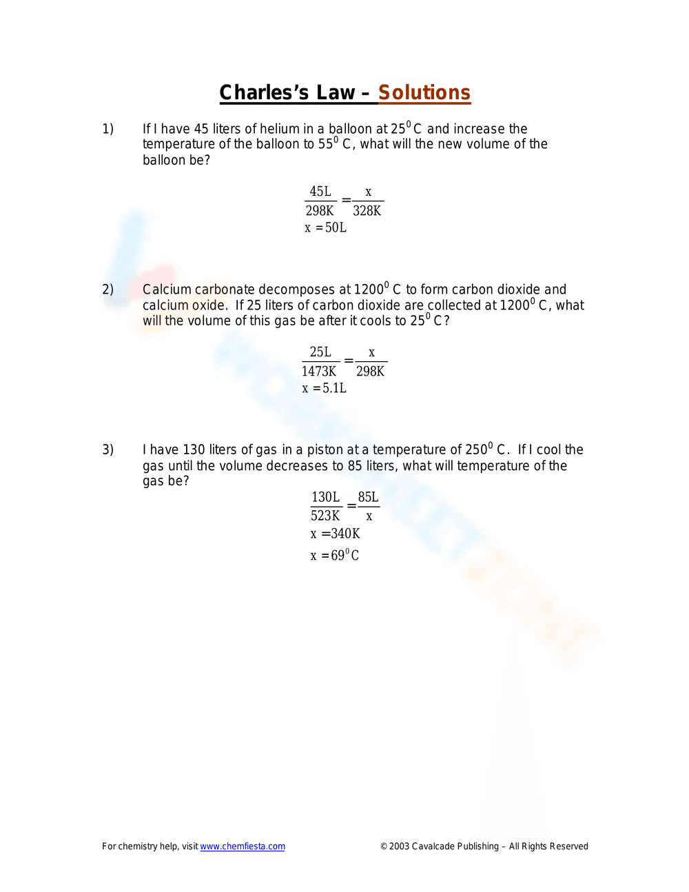 Applying Charles's Law - Page 2