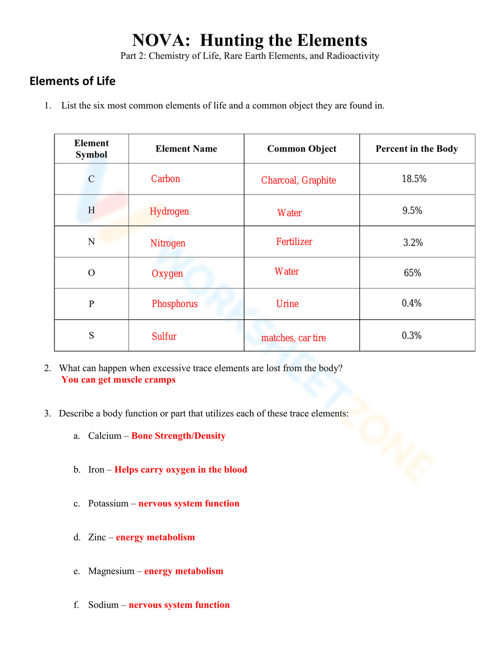 Hunting the Elements on the Periodic Table - Page 1
