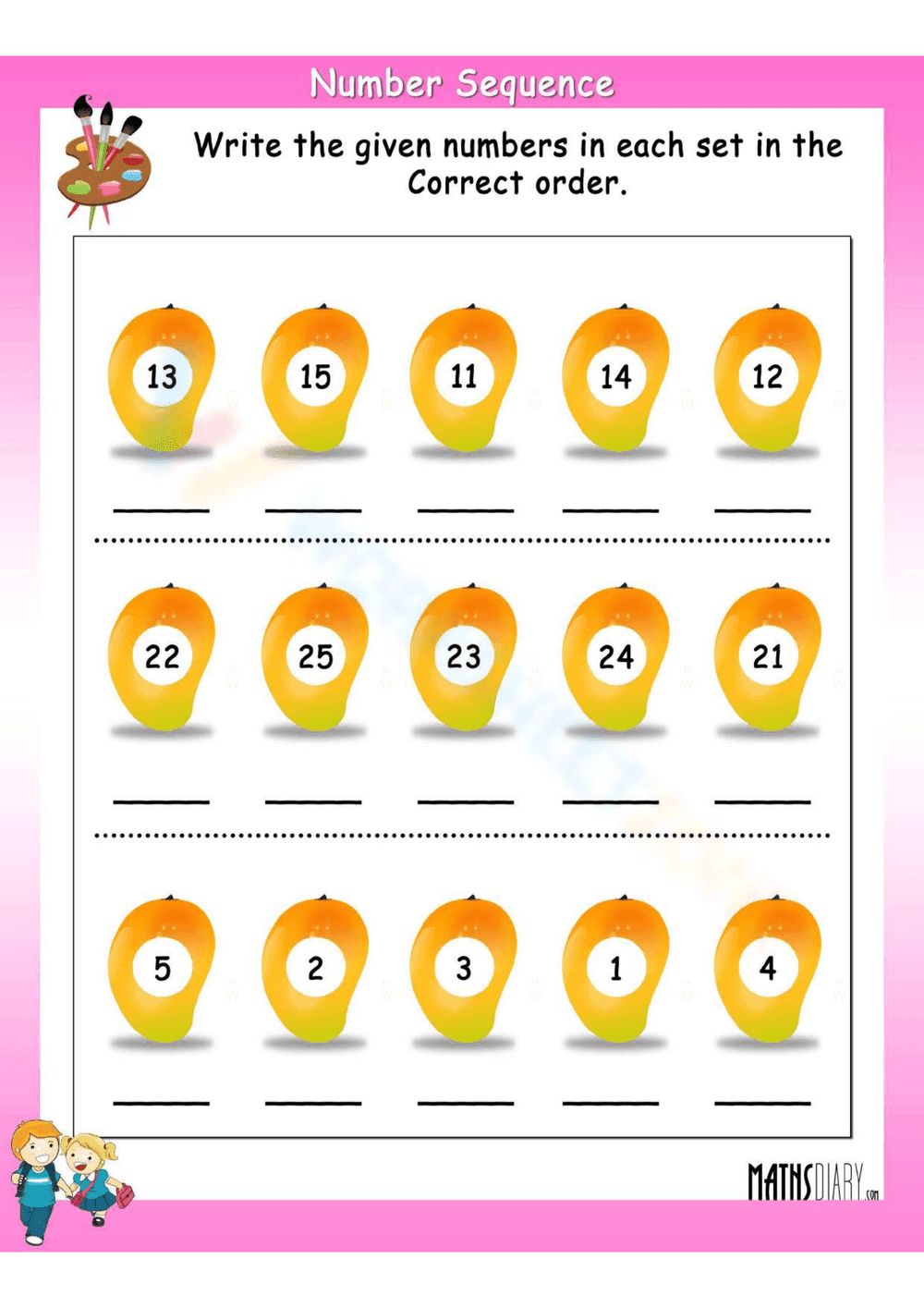 Enhance Skills with Number Sequence Worksheet - Page 1