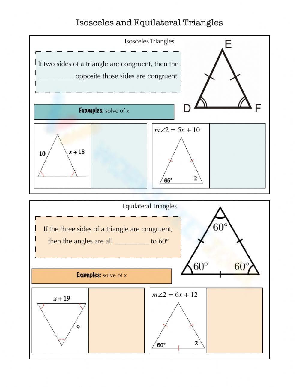 Isosceles and equilateral triangles - Page 1