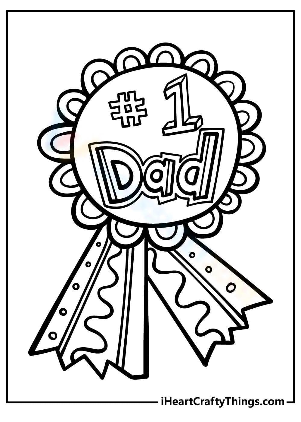 #1 Dad Worksheet: Father's Day Fun - Page 1
