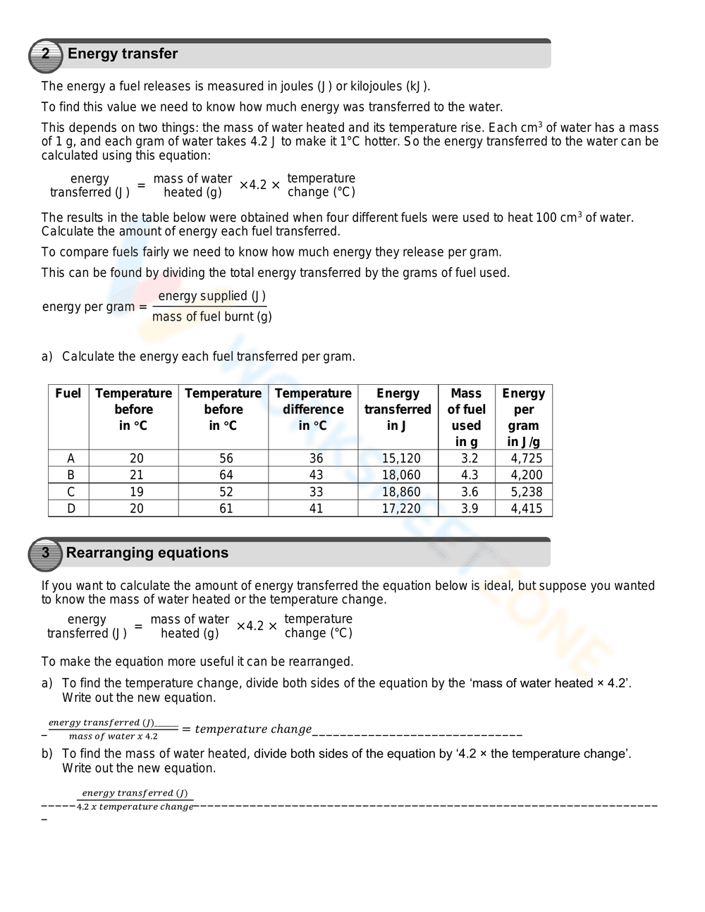 Endothermic and Exothermic Worksheet 1: Chemistry - Page 4