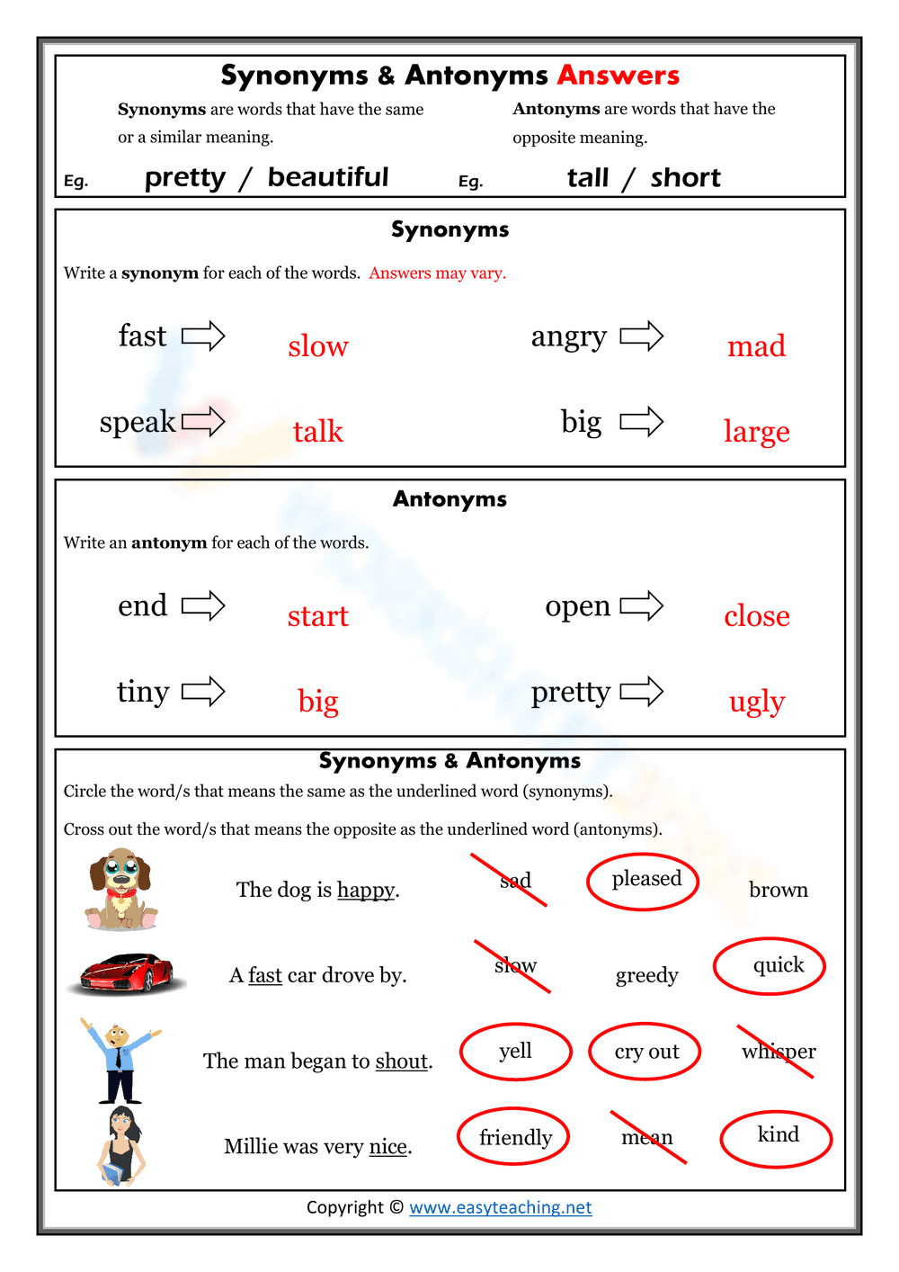Synonyms & Antonyms - Page 2