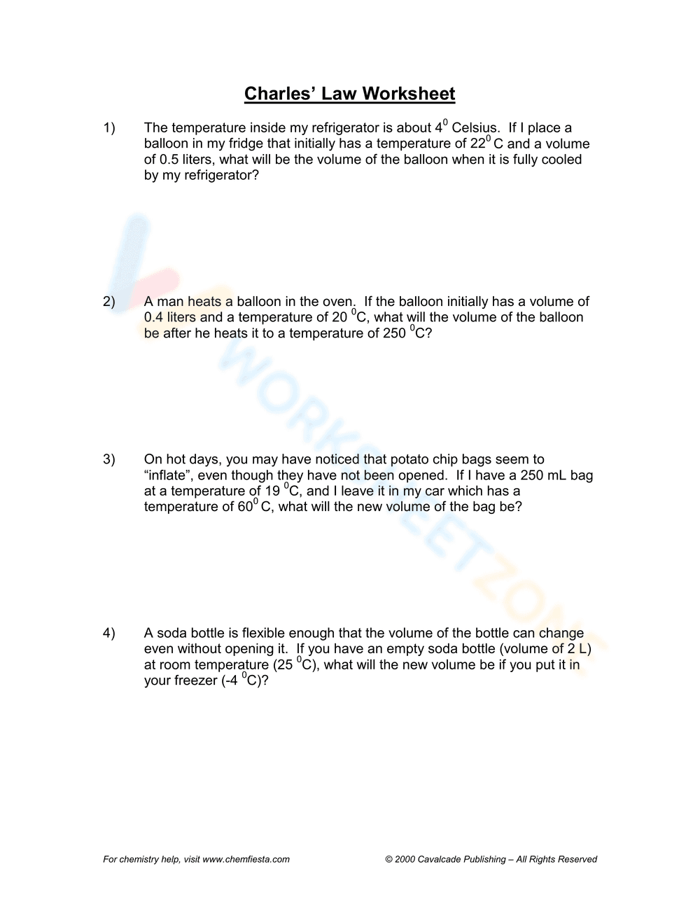 Charles's Law: Updated Chemistry Gas Laws - Page 1