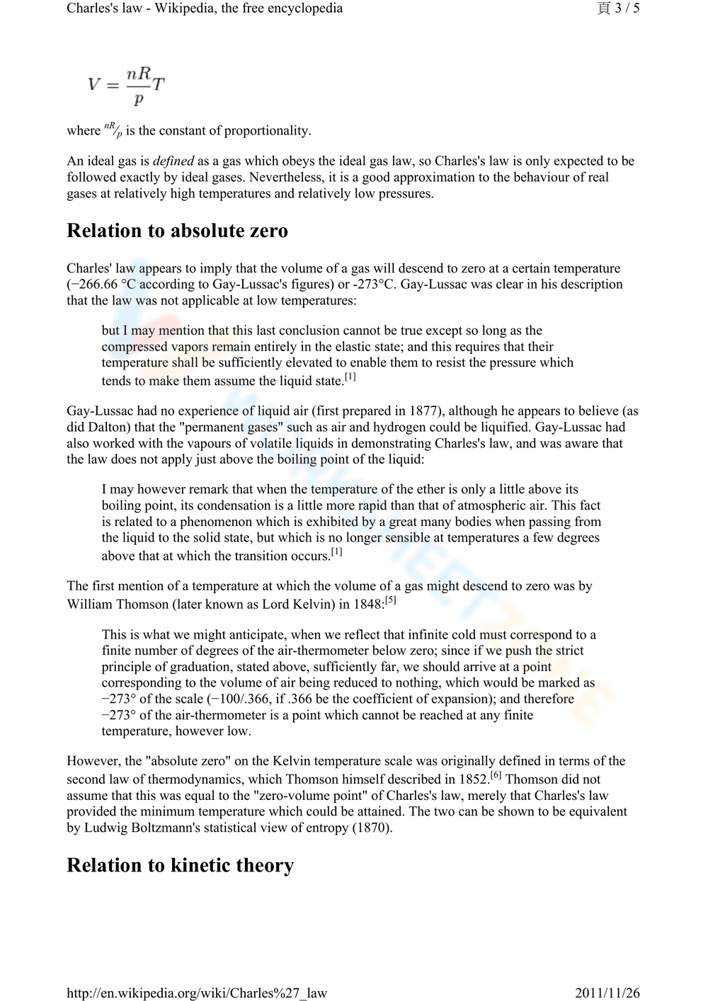 Charles' Law Practice Problems - Page 3