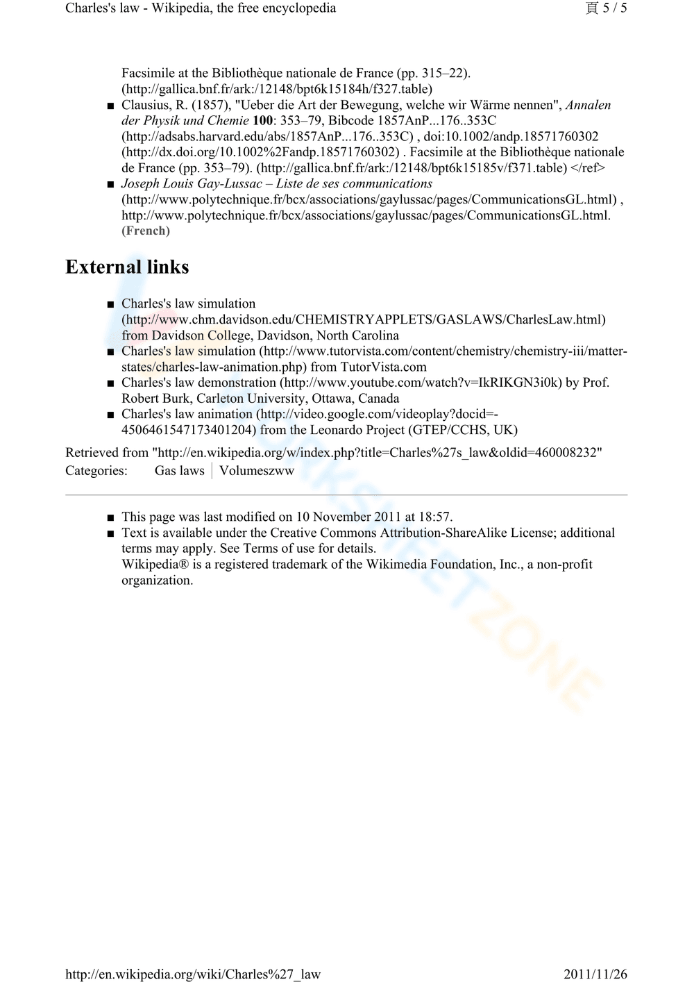 Charles' Law Practice Problems - Page 5
