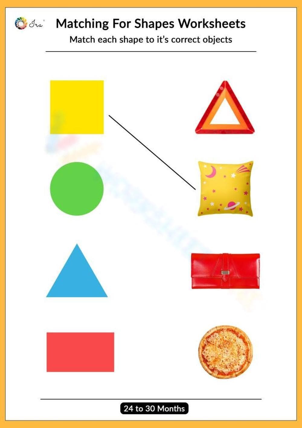 Shape Matching: Geometry Worksheet - Page 1