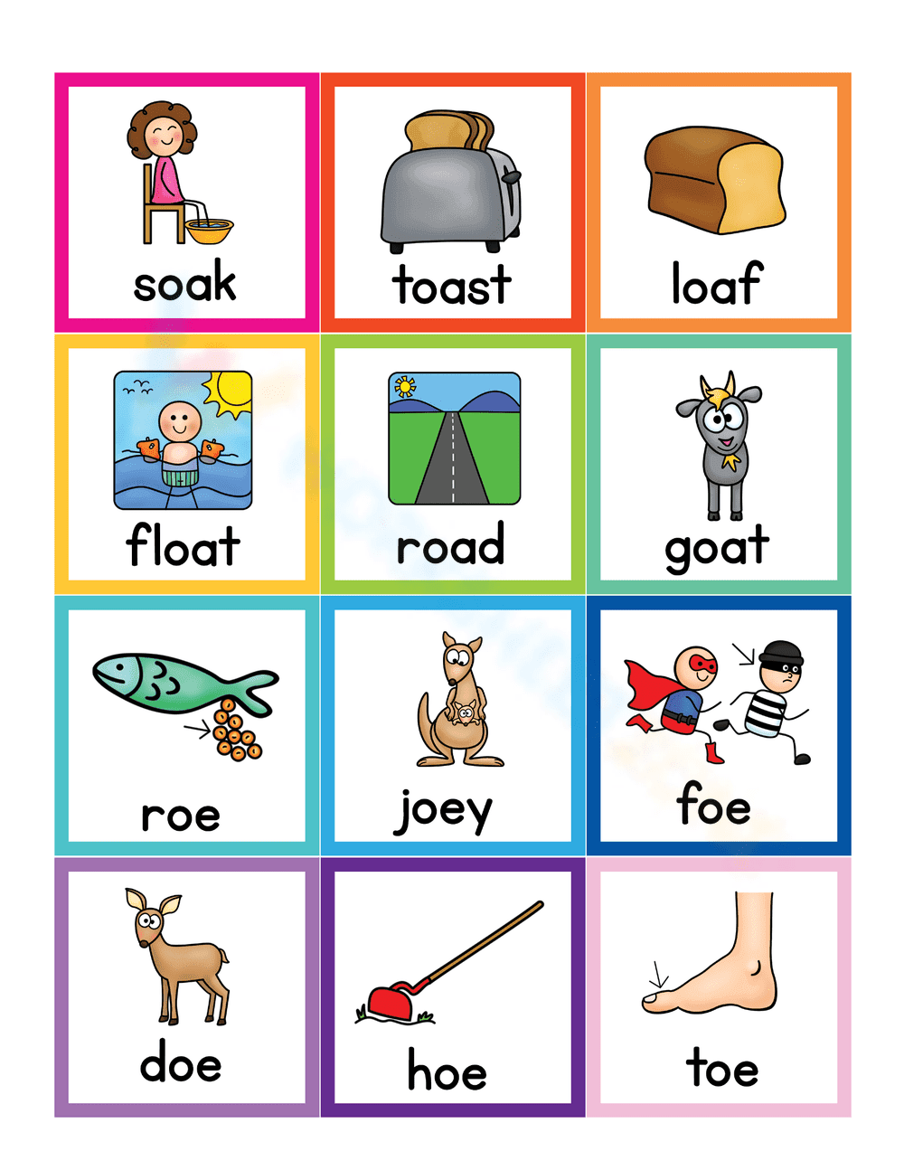 Sorting Cards Worksheet for Educational Use - Page 1