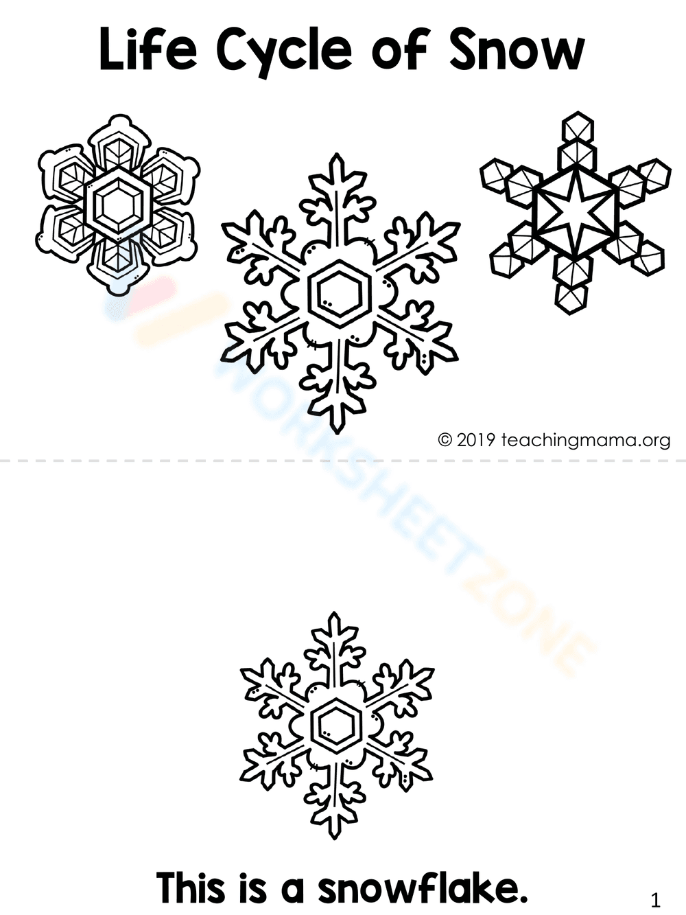 The Life Cycle of a Snowflake Worksheet - Page 7