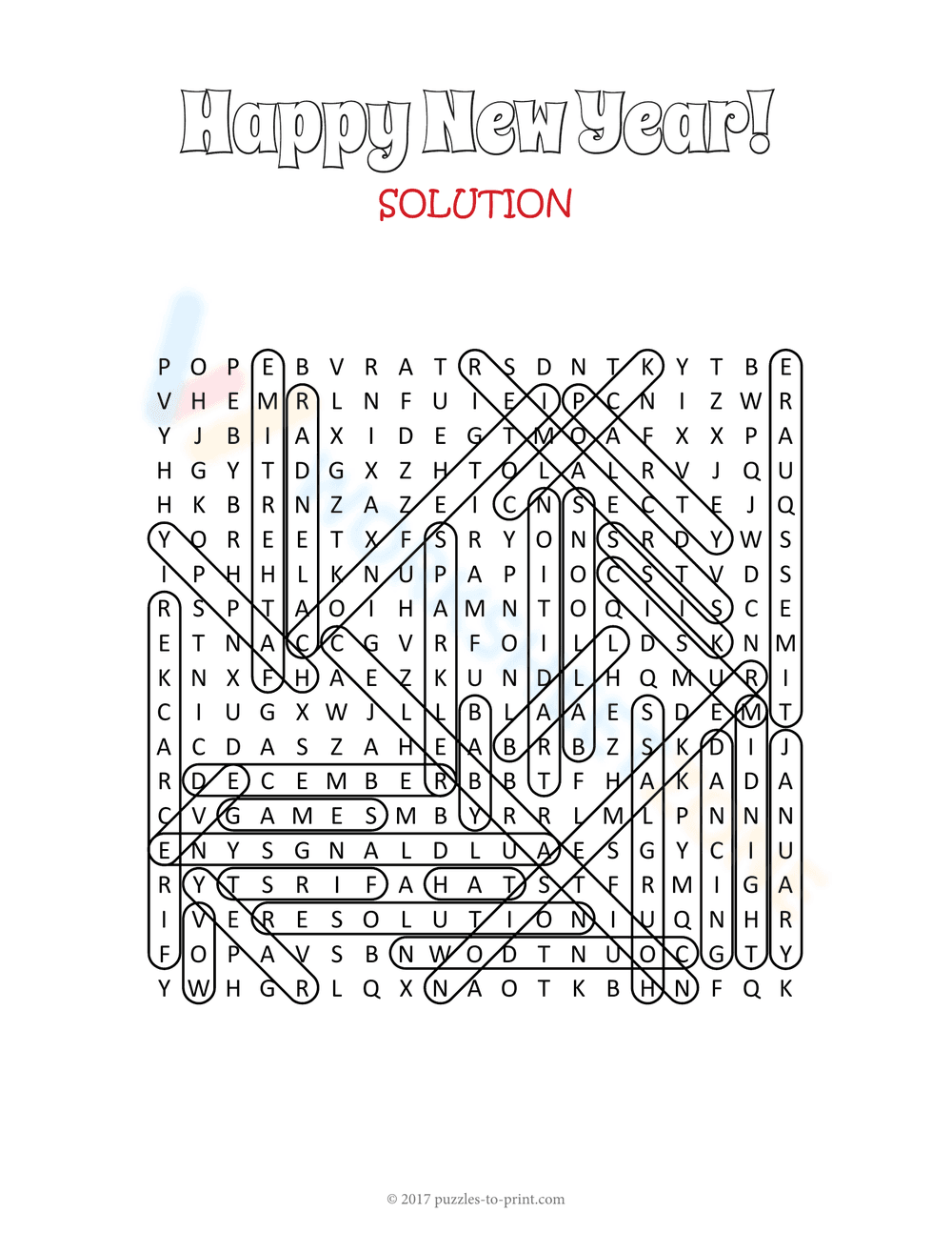 Word search: Happy new Year - Page 2