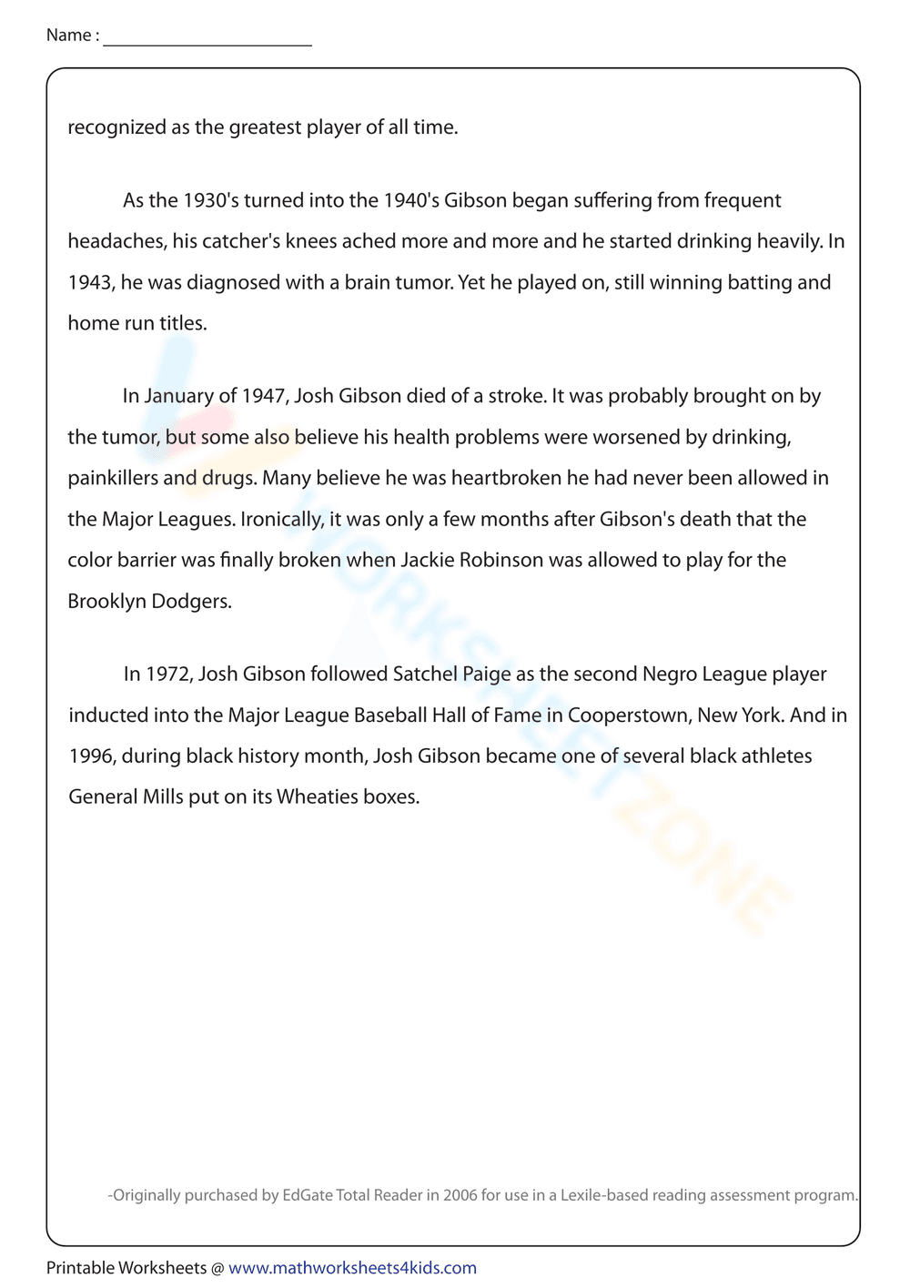 Josh Gibson - Page 2