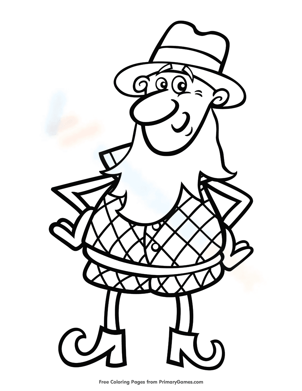 Leprechaun With Hands On Hips - Page 1