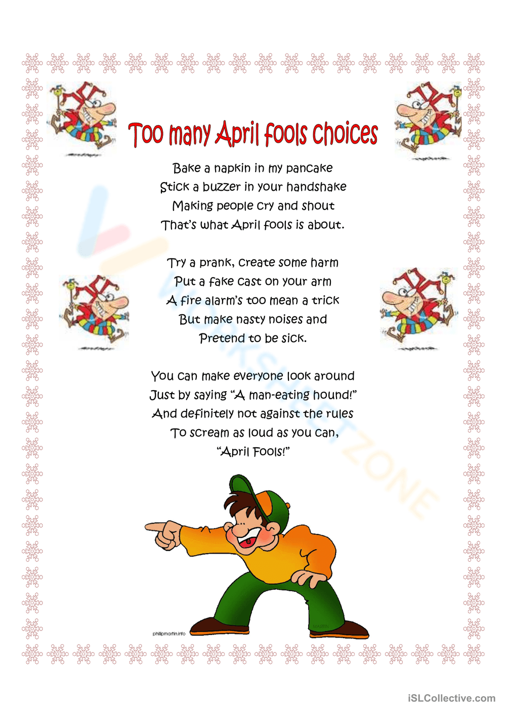 Too many April Fools choices - Page 1