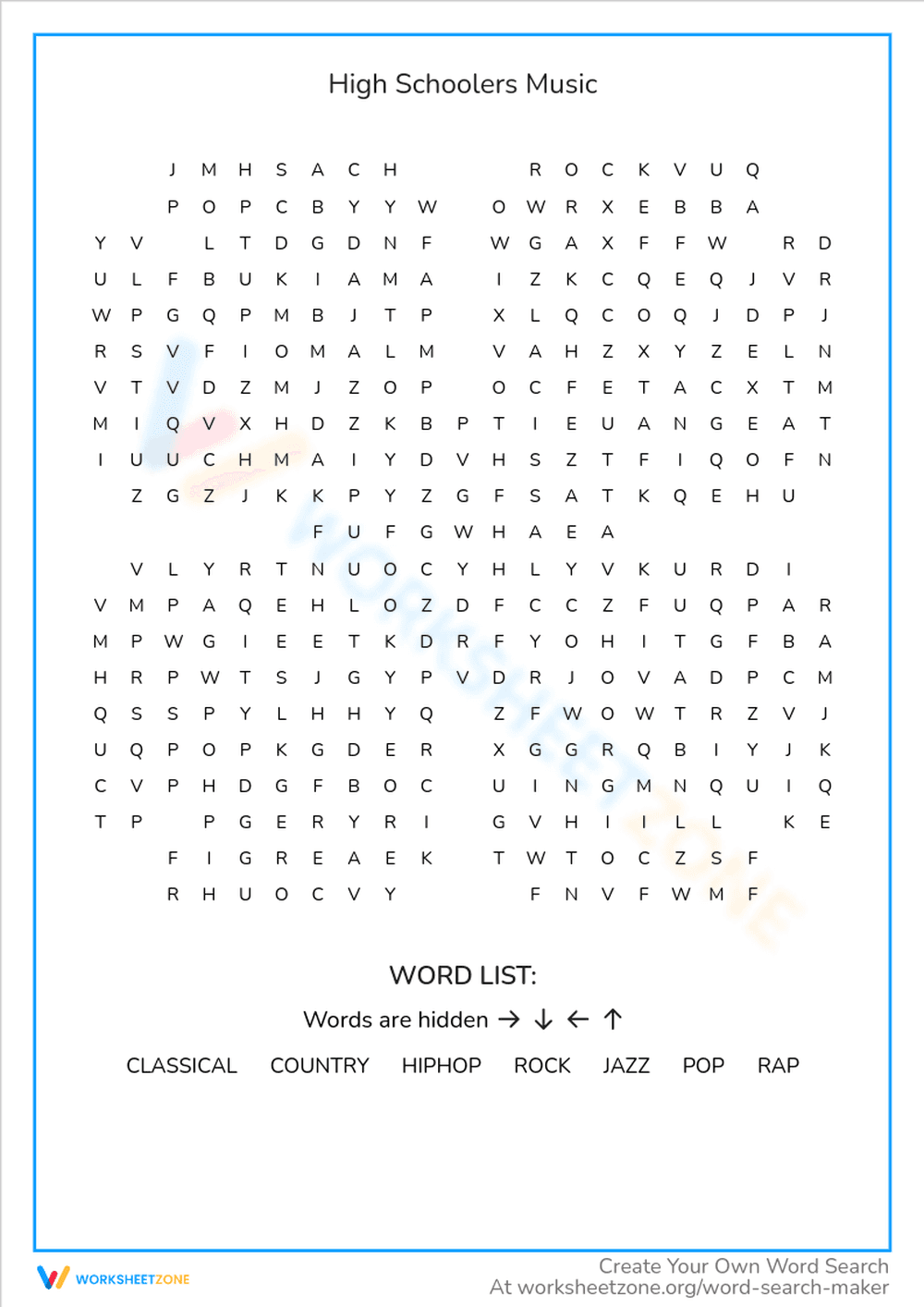 High School Music: Exploring Musical Interests - Page 1