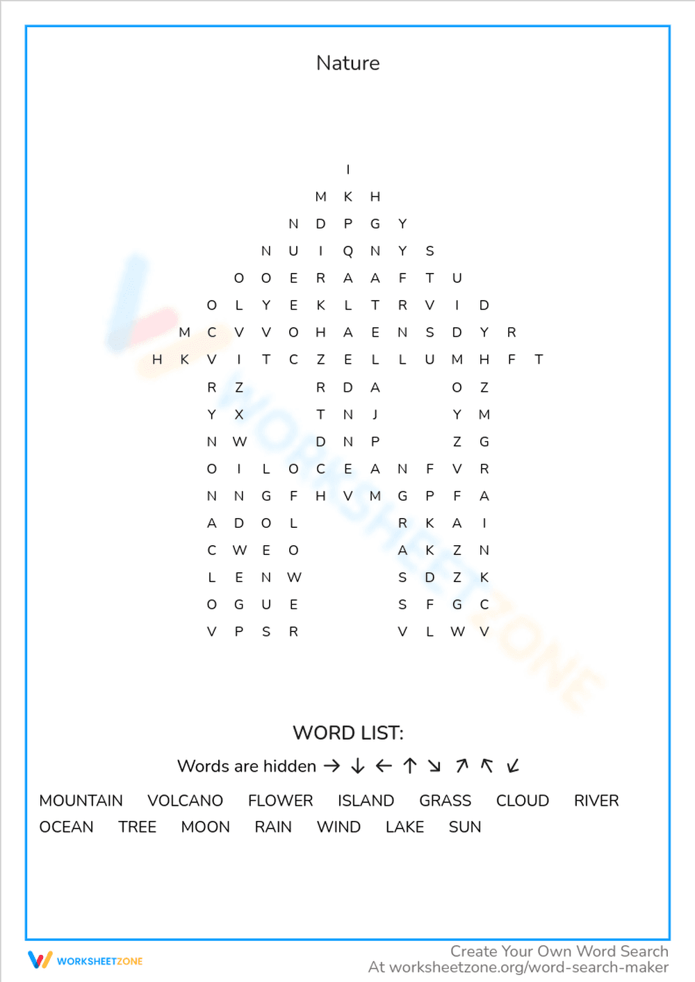 Discover the Wonders of Nature Worksheet - Page 1