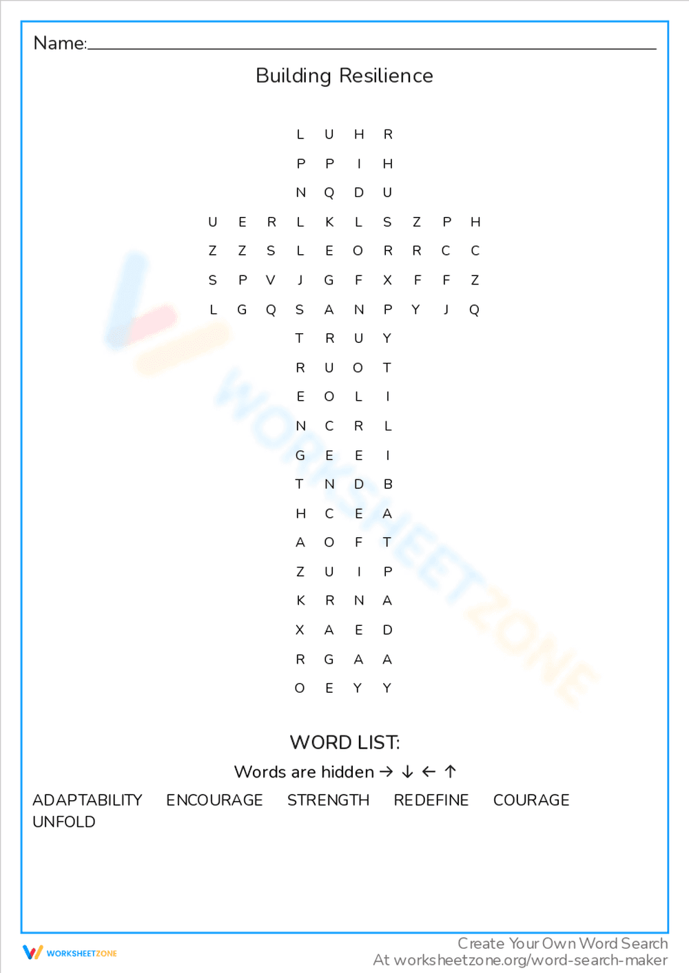 Building Resilience Skills - Page 1