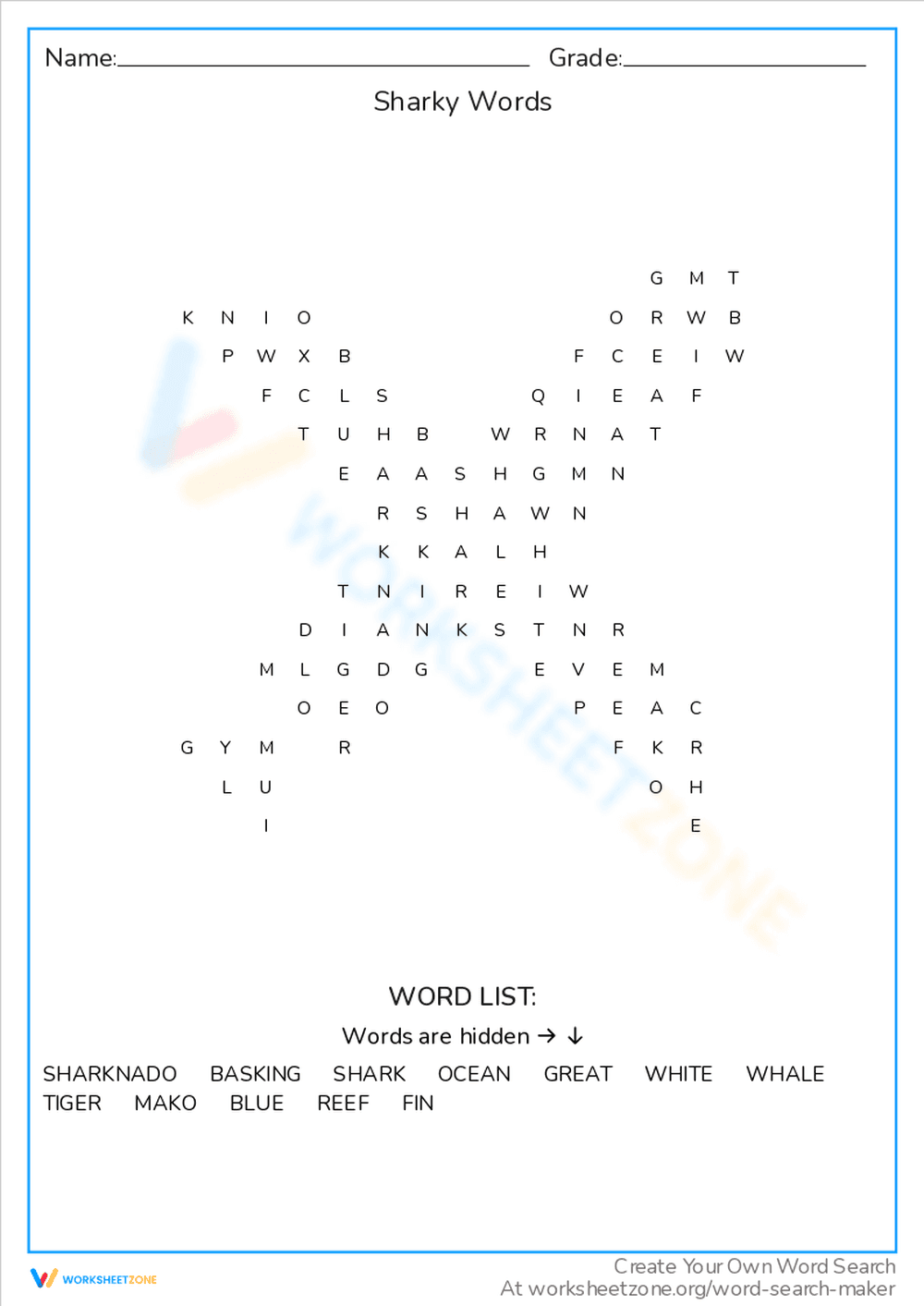 Sharky Words - Page 1