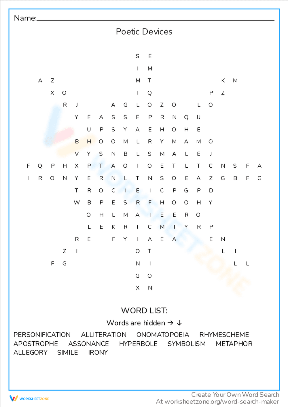 Poetic Devices - Page 1