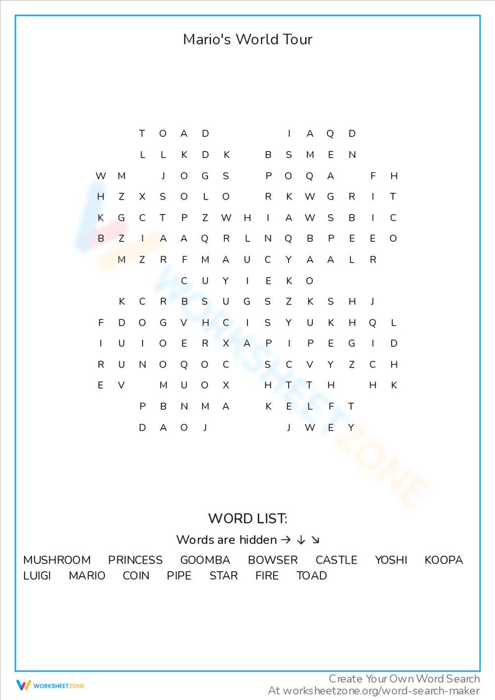 World Tour: Country Matching Worksheet - Page 1