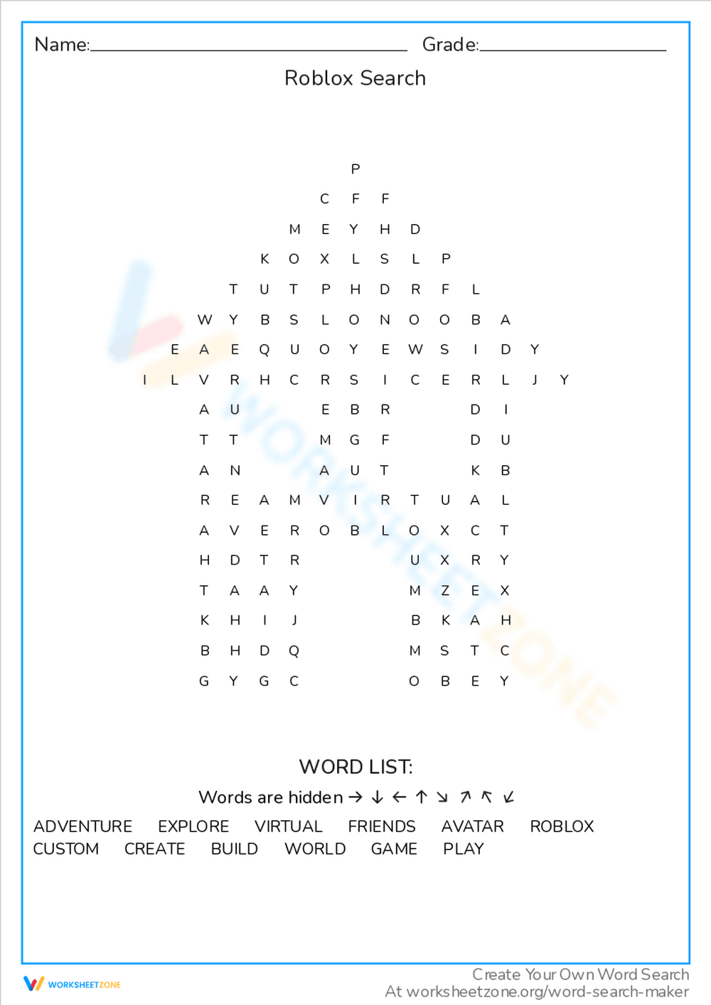 Roblox Search and Find: A Fun Puzzle Game - Page 1