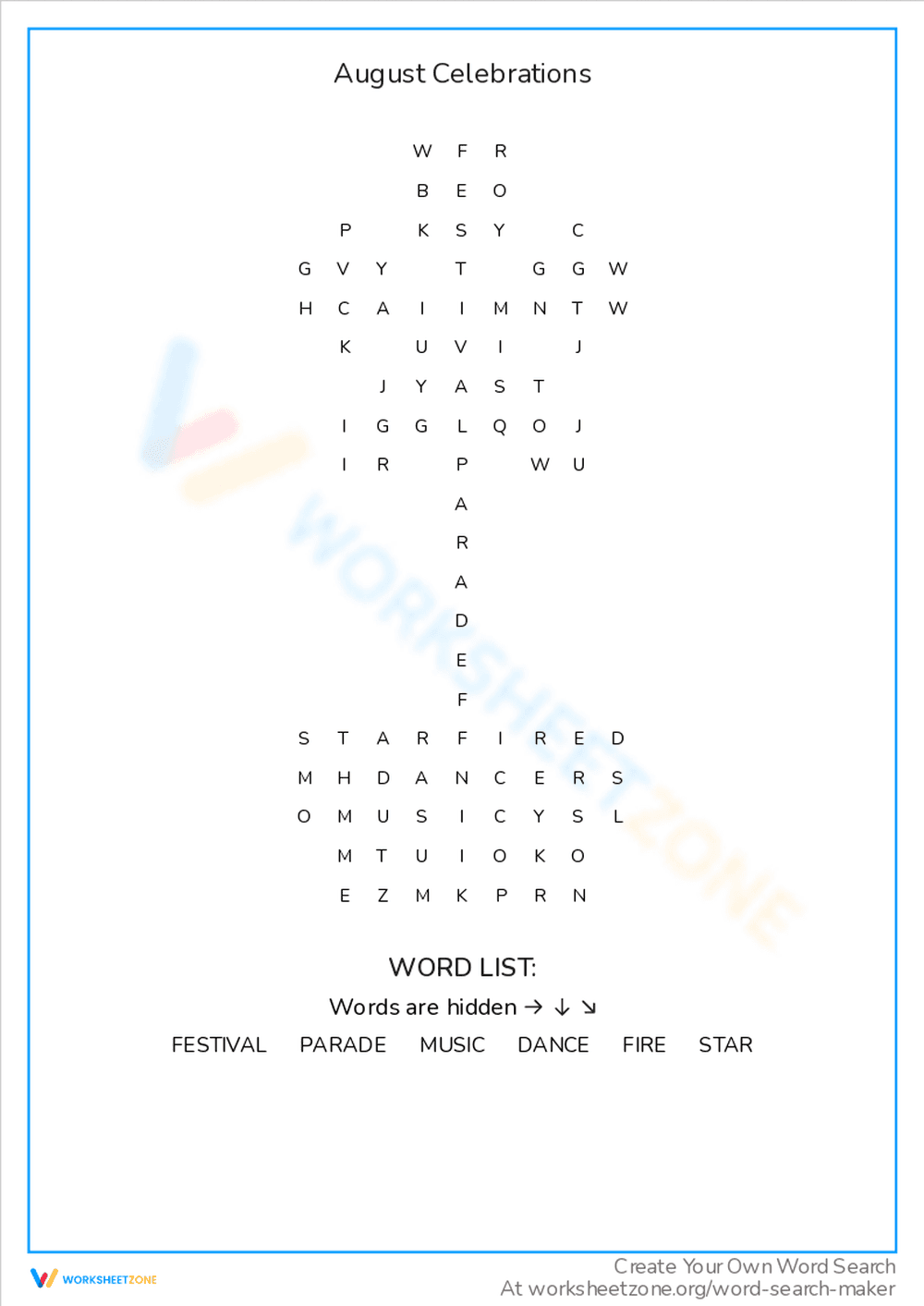 August Celebrations - Page 1