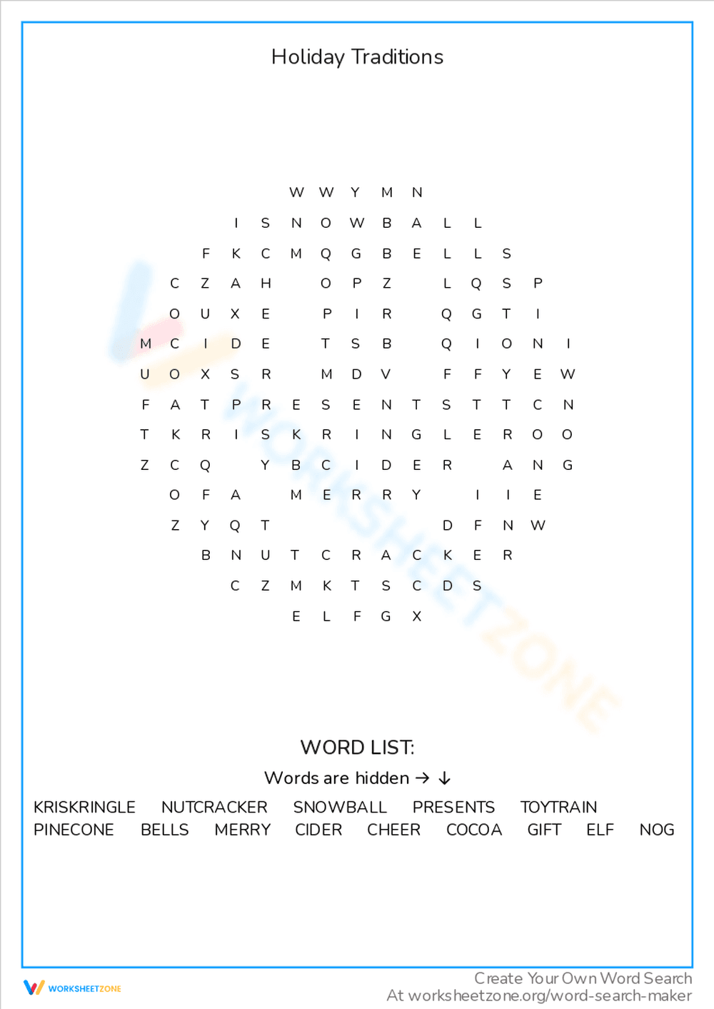 Holiday Traditions - Page 1