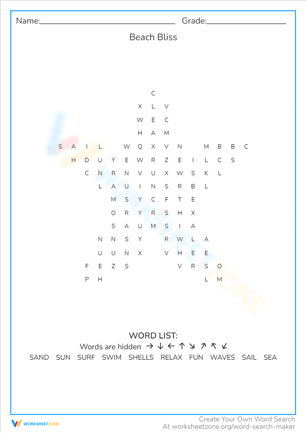 Beach Bliss - Page 1