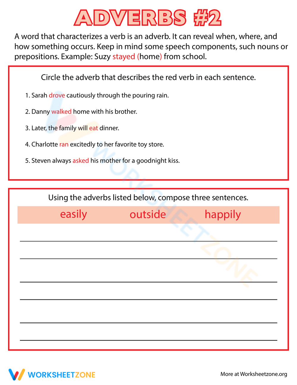Grammar: Adverbs #2 - Page 1