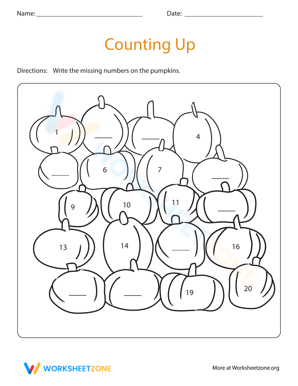 Fun Counting Practice Worksheet - Page 1