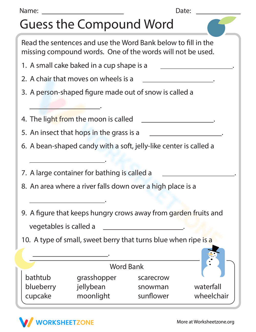 Guess the Word: A Compound Word Challenge - Page 1