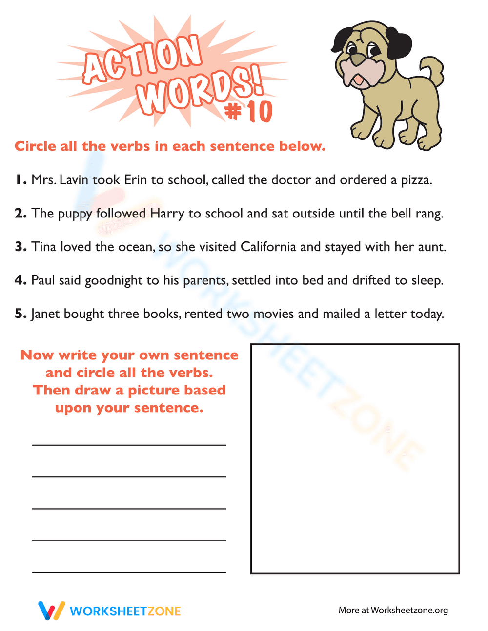 Action Words #10 - Page 1