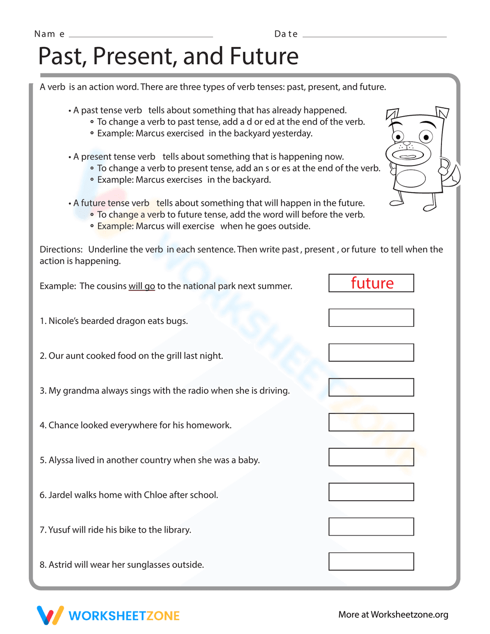 Mastering Tenses: Past, Present and Future - Page 1