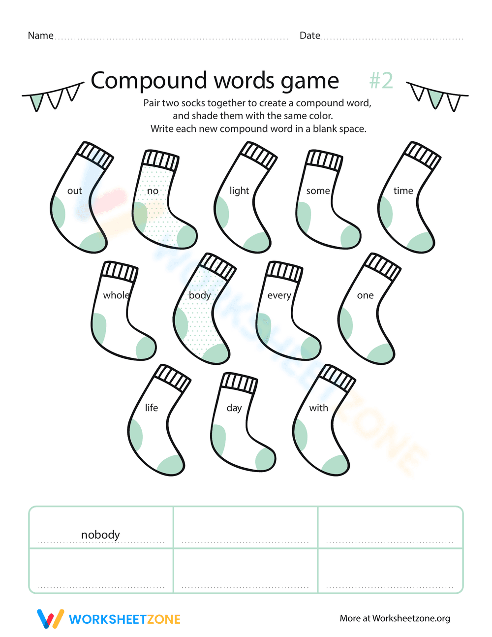 Grip Grammar: Compound Words Worksheet - Page 1