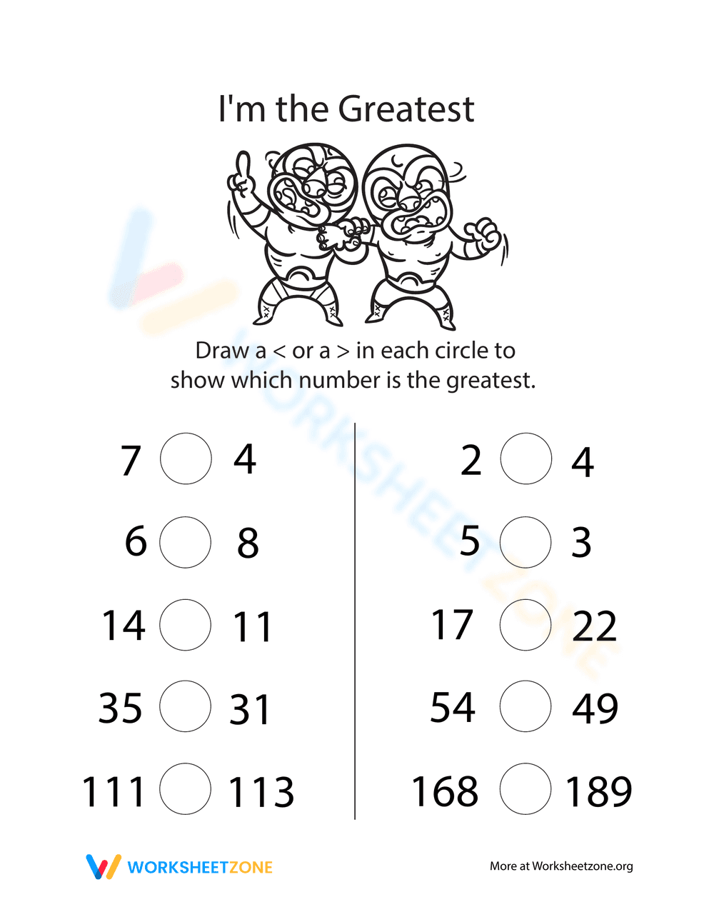Greater Than or Less Than: Inequality Symbols - Page 1
