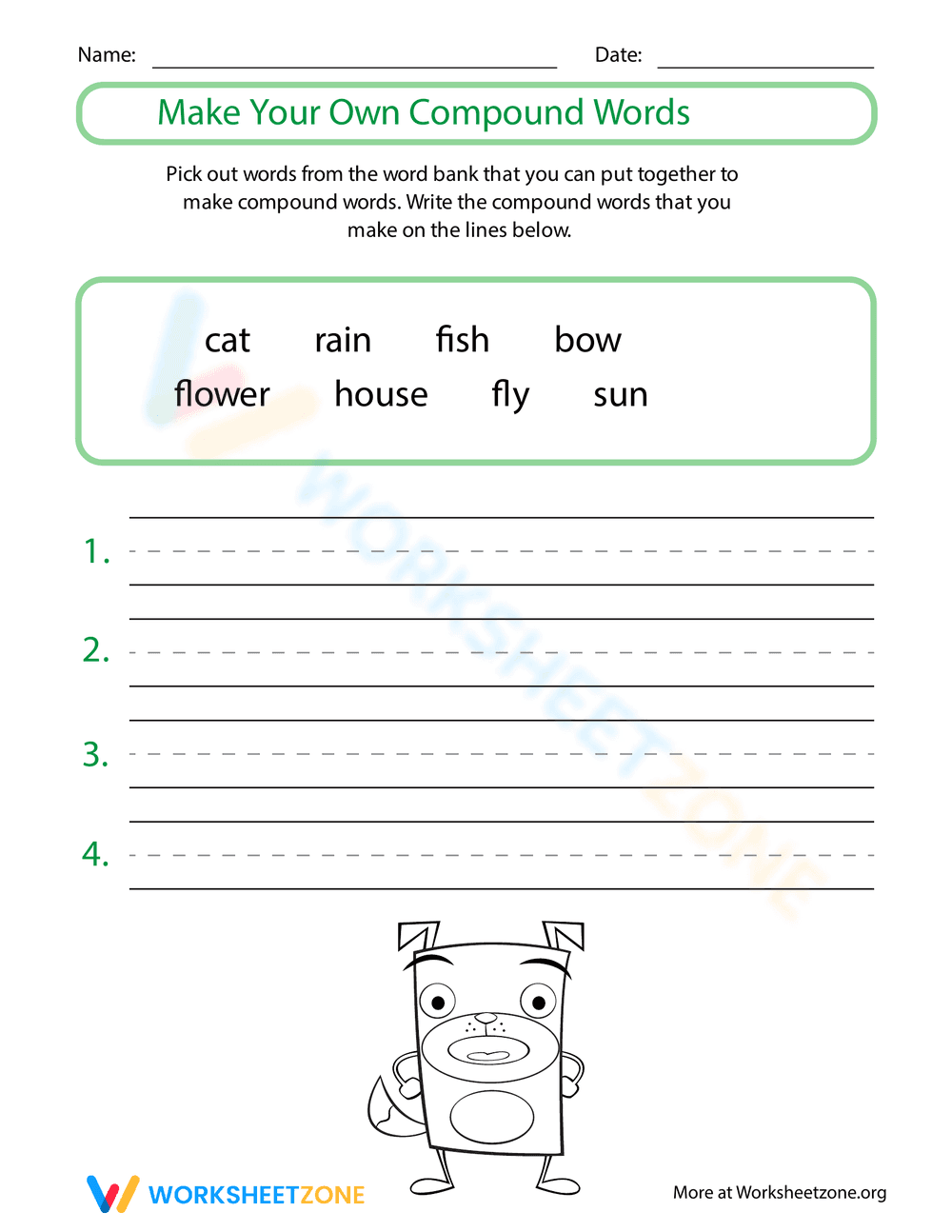 Make Your Own Compound Words - Page 1