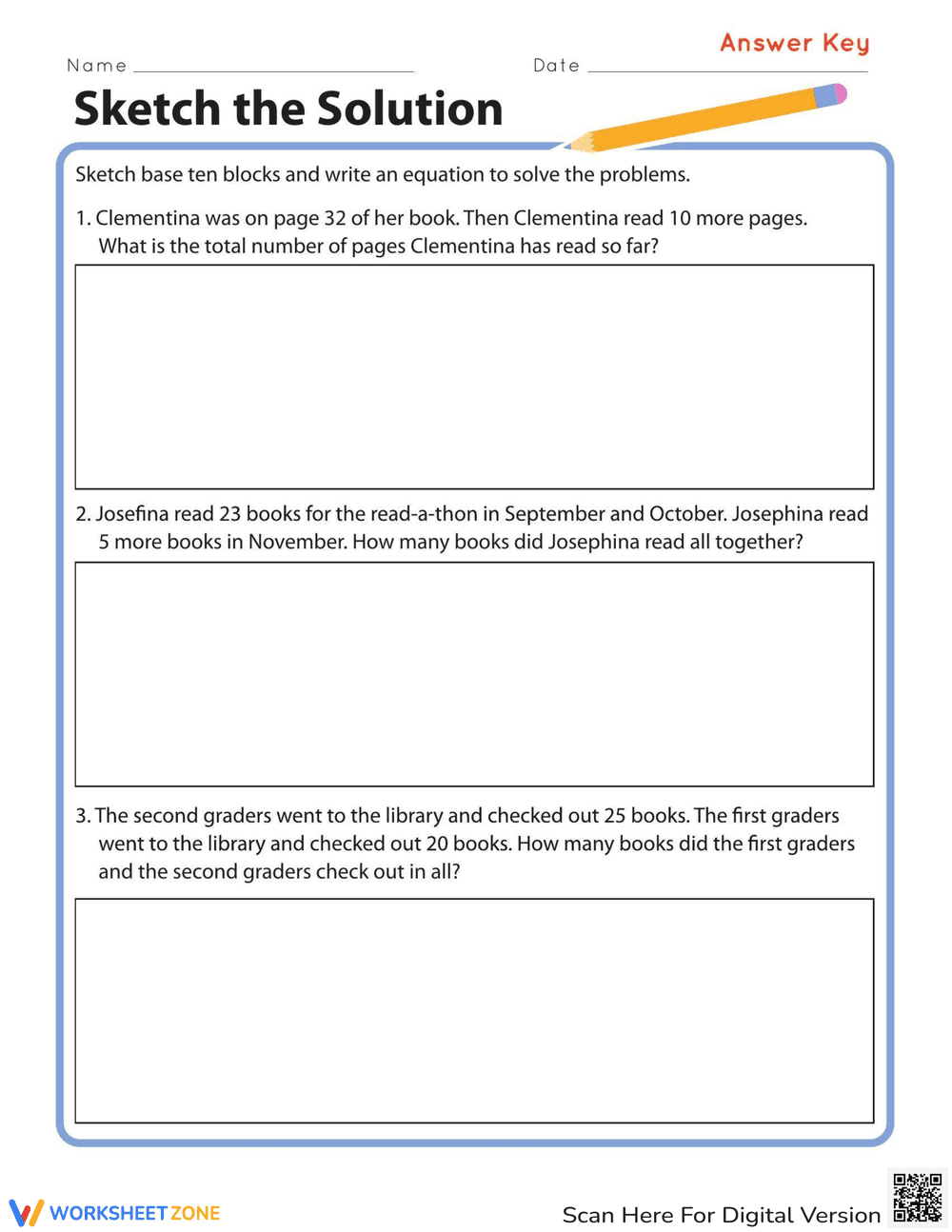 Sketch the Solution Worksheet - Page 1