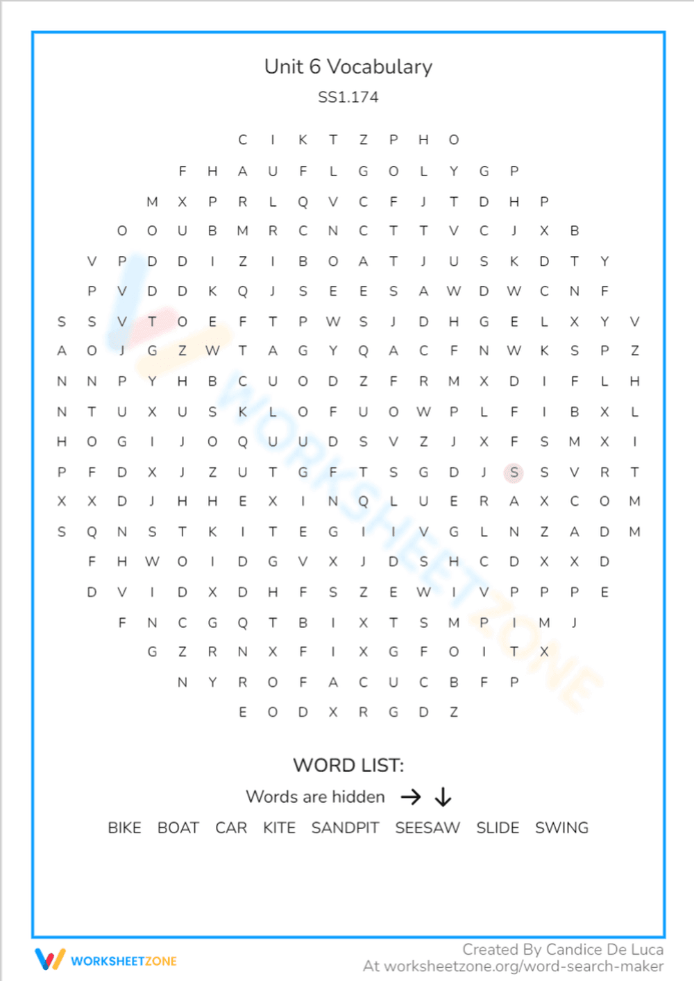 Unit 6 Vocabulary - Page 1