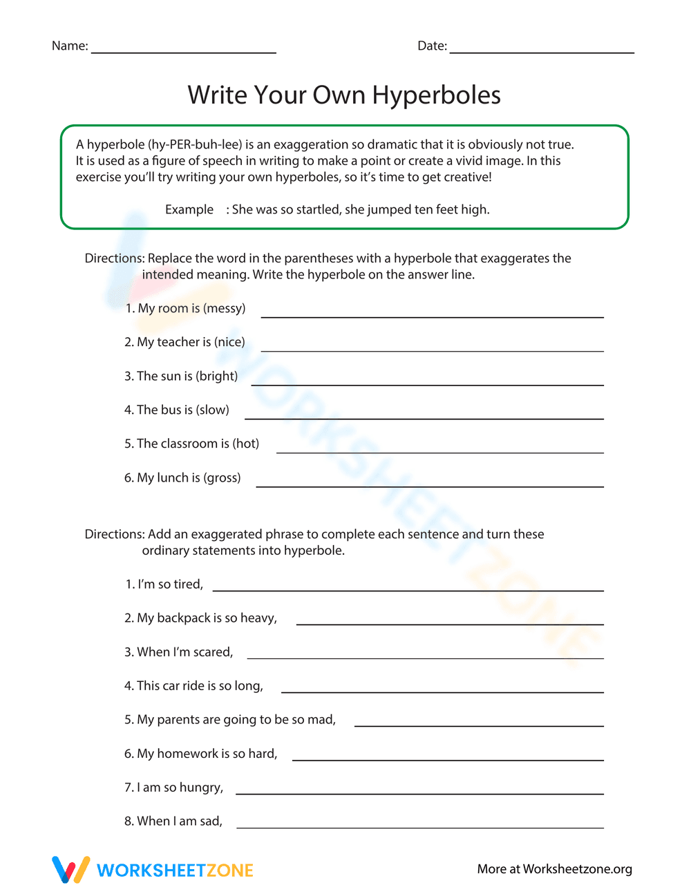 Write Your Own Hyperboles - Page 1