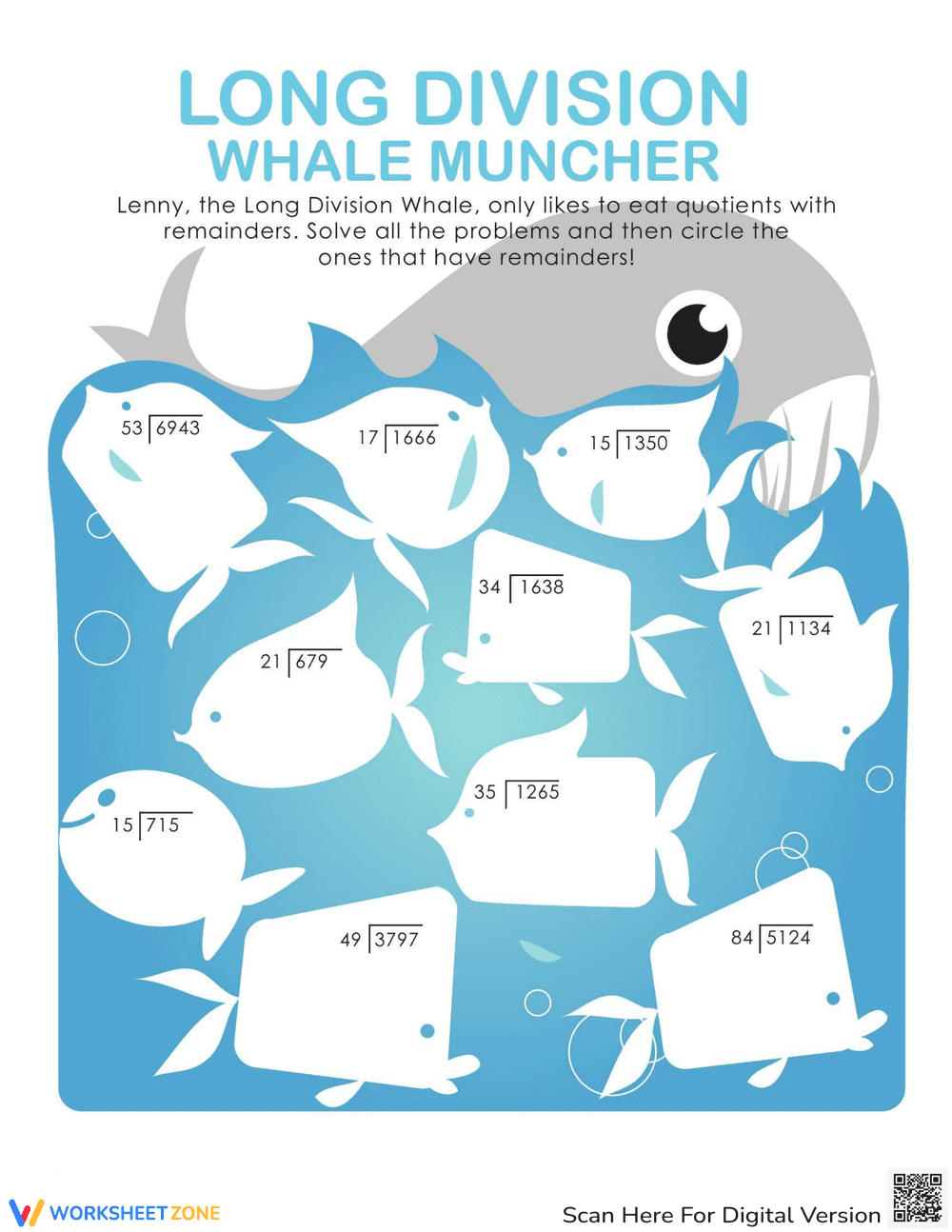 Division and Multiplication Worksheet - Page 1