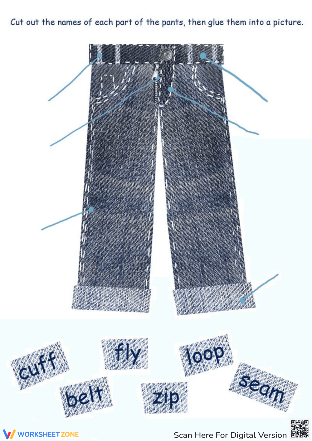 Parts of Clothes: Blue Jeans - Page 1