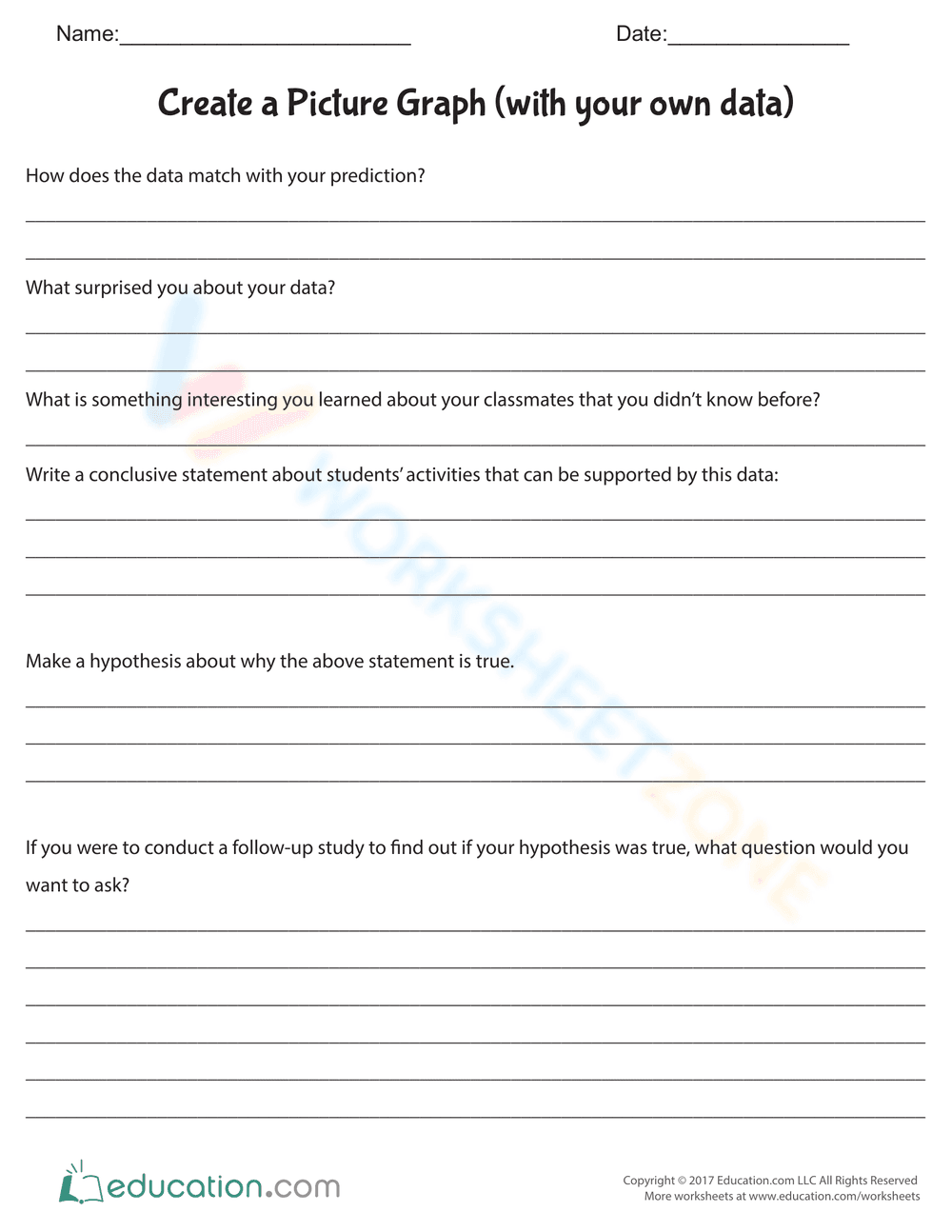 Create Picture Graph: Data Representation - Page 3