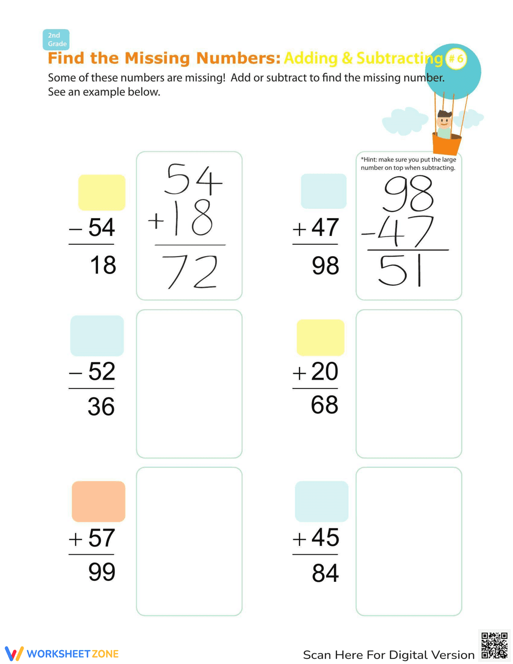 Find the Missing Numbers - Page 1